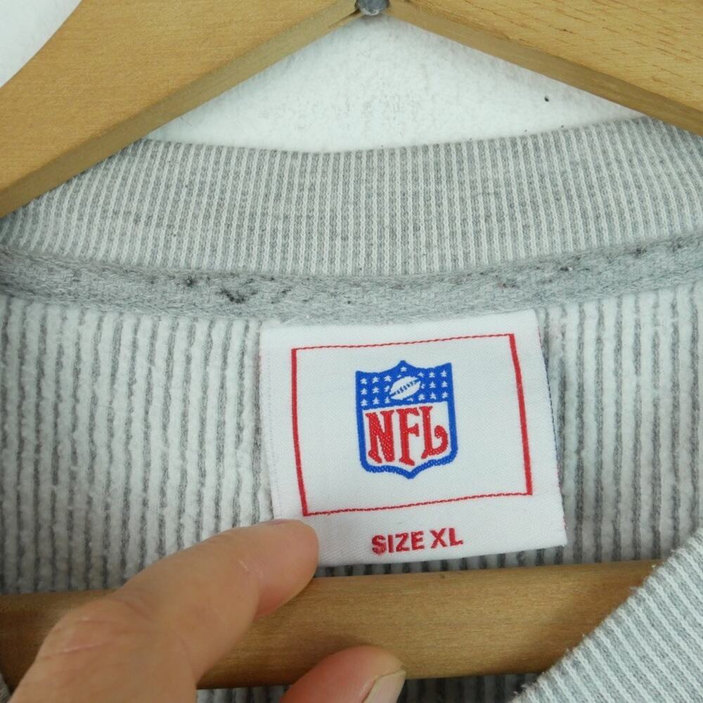 Vintage Y2K Steelers Sweatshirt Embroidered Logo Ribbed Crewneck NFL Pullover - Picture 5 of 10